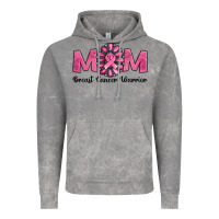 Breast Cancer Warrior Mom Vintage Hoodie | Teevron