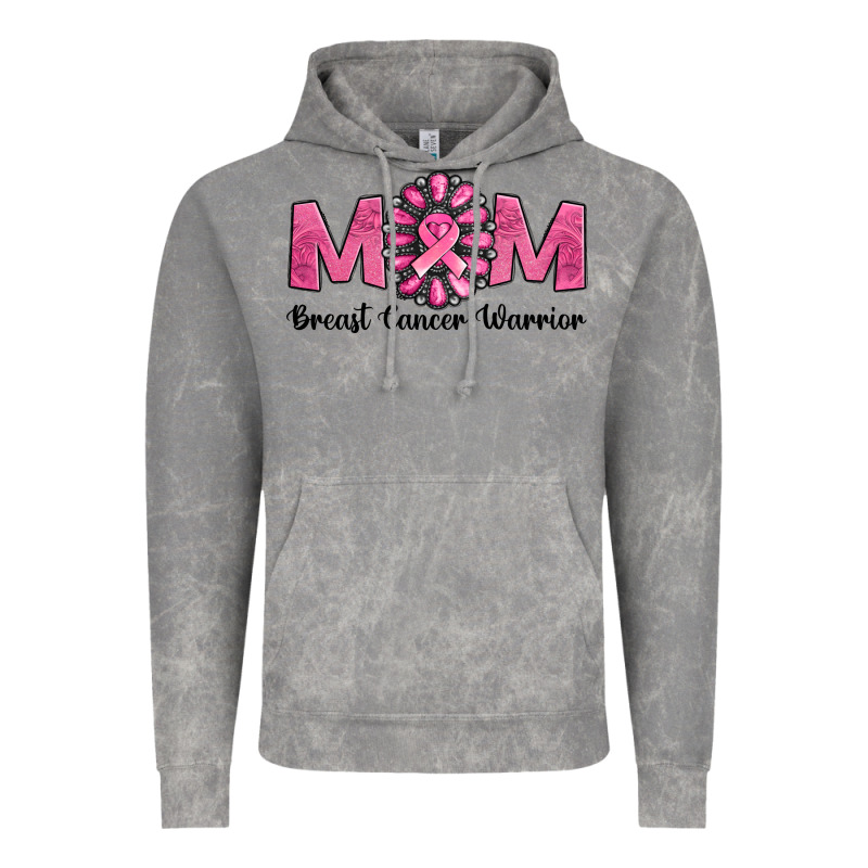 Breast Cancer Warrior Mom Vintage Hoodie by Jasminsmagicworld | Teevron