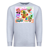 Heather Grey summer beach Premium Sweatshirt - TumblerDesignByShophia