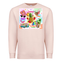 Pale Pink summer beach Premium Sweatshirt - TumblerDesignByShophia