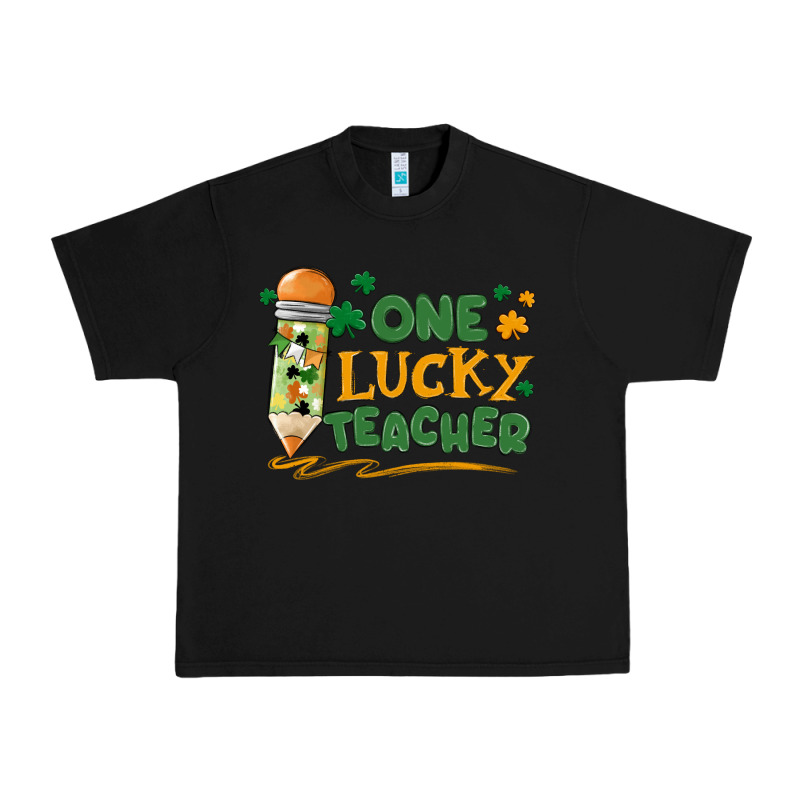 One Lucky Teacher Urban Heavy Tee by MaliasSmallBusiness | Teevron