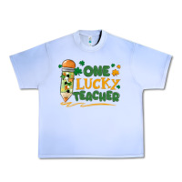 Grape Ice one lucky teacher Urban Heavy Tee - MaliasSmallBusiness