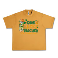 Peanut Butter one lucky teacher Urban Heavy Tee - MaliasSmallBusiness