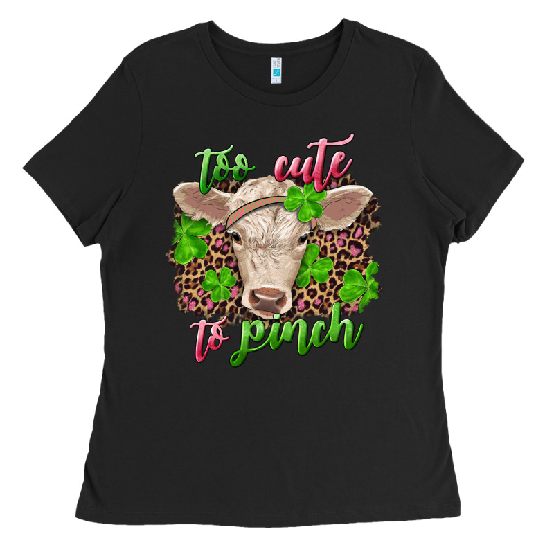 Too Cute To Pinch Charolais Calf Ladies Tee by RanaPortraitStore | Teevron