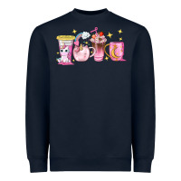 Navy unicorn coffee cups Heavyweight Sweatshirt - NancyCooperArtShop