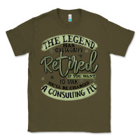 Army Green the legend has officially retired Classic Tee - MaliasSmallBusiness