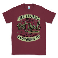 Burgundy the legend has officially retired Classic Tee - MaliasSmallBusiness