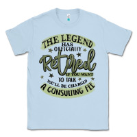 Dusty Blue the legend has officially retired Classic Tee - MaliasSmallBusiness