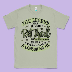 The Legend Has Officially Retired Classic Tee Designed By Maliassmallbusiness