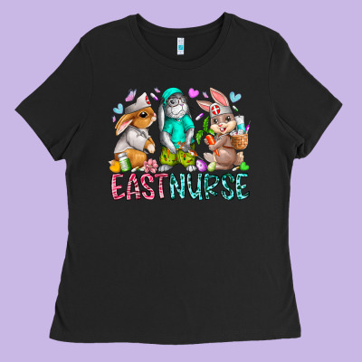 East Nurse Ladies Tee Designed By Racoondesign