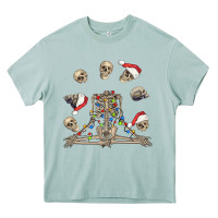 Arona christmas human skeleton and skulls Heavy Core Tee - FaDigitalArtStudio