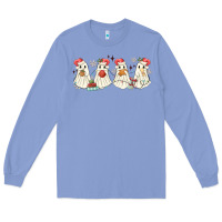Colony Blue pantasmas mexican christmas ghosts Long Sleeve Tee - MaliasSmallBusiness