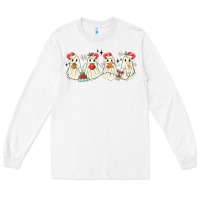 White pantasmas mexican christmas ghosts Long Sleeve Tee - MaliasSmallBusiness