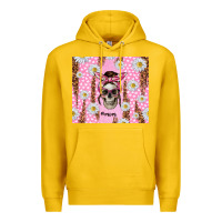 Lemon skull mom pink glitter with daisy Premium Hoodie - TumblerDesignByShophia