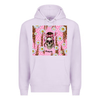 Lilac skull mom pink glitter with daisy Premium Hoodie - TumblerDesignByShophia
