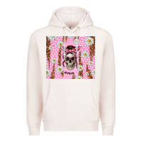 Pale Pink skull mom pink glitter with daisy Premium Hoodie - TumblerDesignByShophia