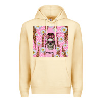 Pina Colada skull mom pink glitter with daisy Premium Hoodie - TumblerDesignByShophia