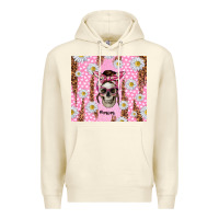 Sandshell skull mom pink glitter with daisy Premium Hoodie - TumblerDesignByShophia