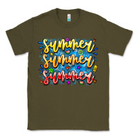 Army Green Summer Summer Summer Classic Tee - CowhideDigitalArt