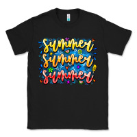 Black Summer Summer Summer Classic Tee - CowhideDigitalArt