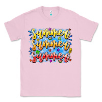 Bubblegum Pink Summer Summer Summer Classic Tee - CowhideDigitalArt