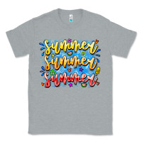 Heather Grey Summer Summer Summer Classic Tee - CowhideDigitalArt