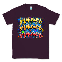 Plum Summer Summer Summer Classic Tee - CowhideDigitalArt