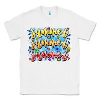White Summer Summer Summer Classic Tee - CowhideDigitalArt