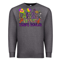 Charcoal Heather Loissez les bon temps rouler with balloon Premium Sweatshirt - HowdyJamesFarm