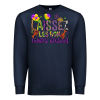 Navy Loissez les bon temps rouler with balloon Premium Sweatshirt - HowdyJamesFarm