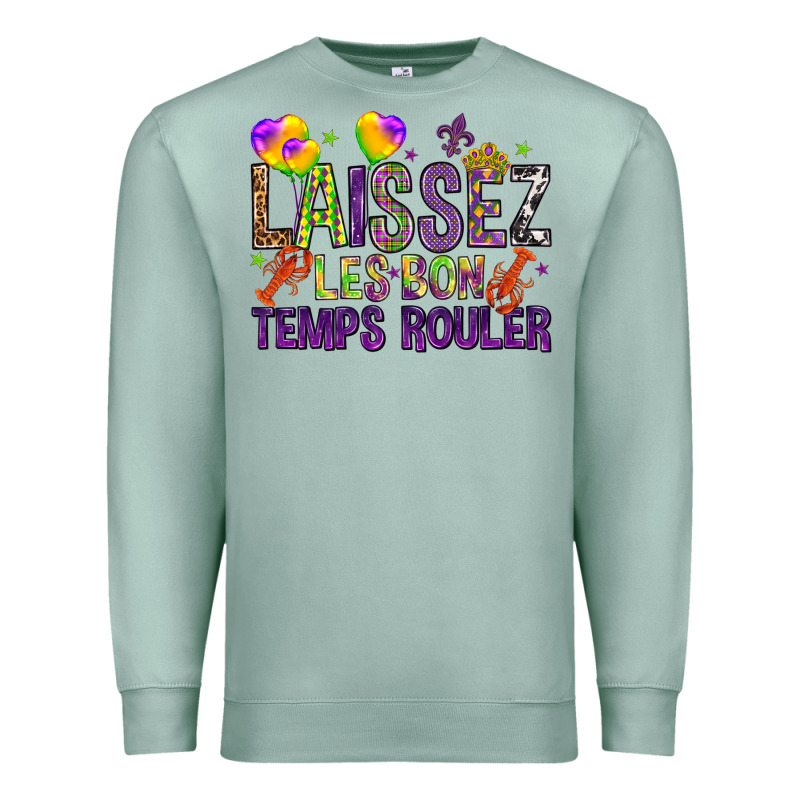 Loissez Les Bon Temps Rouler With Balloon Premium Sweatshirt by HowdyJamesFarm | Teevron