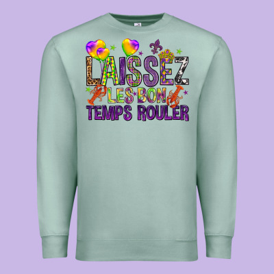 Loissez Les Bon Temps Rouler With Balloon Premium Sweatshirt Designed By Howdyjamesfarm