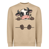 Mushroom custom cow Heavyweight Sweatshirt - MaliasSmallBusiness