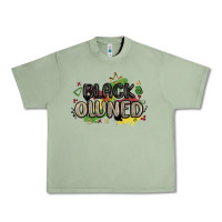 Oil Green black owned Urban Heavy Tee - MaliasSmallBusiness
