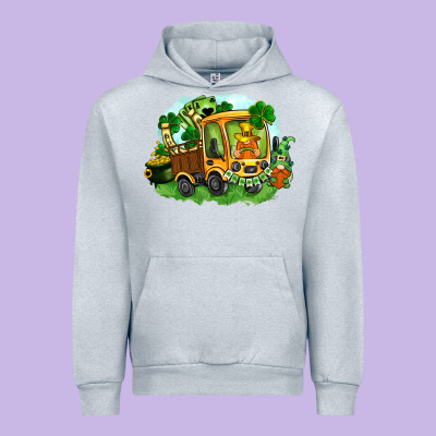 Truck Saint Patricks Day Urban Hoodie Designed By Fadigitalartstudio