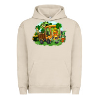 Pigment French Oak truck saint patricks day Urban Hoodie - FaDigitalArtStudio