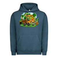 Pigment Midnight Navy truck saint patricks day Urban Hoodie - FaDigitalArtStudio