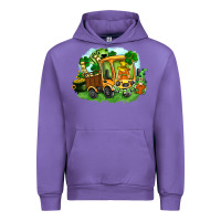Tulip truck saint patricks day Urban Hoodie - FaDigitalArtStudio