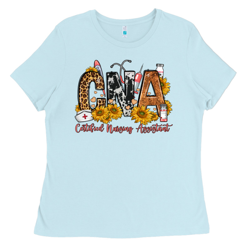 Cna Certified Nursing Assistant Ladies Tee by FaDigitalArtStudio | Teevron