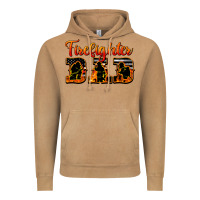 Vintage Camel American Flag Firefighter Dad Vintage Hoodie - LillyAllenDesigns