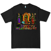 Black our lady of guadalupe happy hallothanksmas Premium Tee - JahusDesignShop