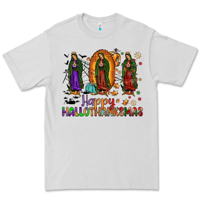 Our Lady Of Guadalupe Happy Hallothanksmas Premium Tee by JahusDesignShop | Teevron