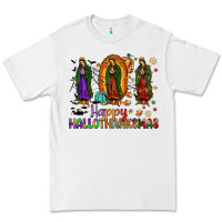 White our lady of guadalupe happy hallothanksmas Premium Tee - JahusDesignShop