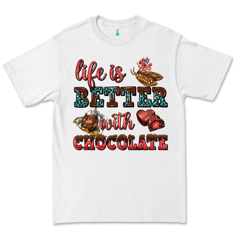 Life Is Better With Chocolate Premium Tee by AdoDesignShop | Teevron