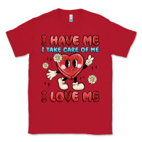 Red i have me i take care of me i love me Classic Tee - MaliasSmallBusiness
