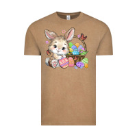 Vintage Coffee easter bunny Vintage Tee - MaliasSmallBusiness