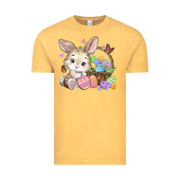 Vintage Mustard easter bunny Vintage Tee - MaliasSmallBusiness