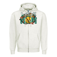 Oatmeal Heather Softball Mom Zipper Hoodie - Bettercallsaul