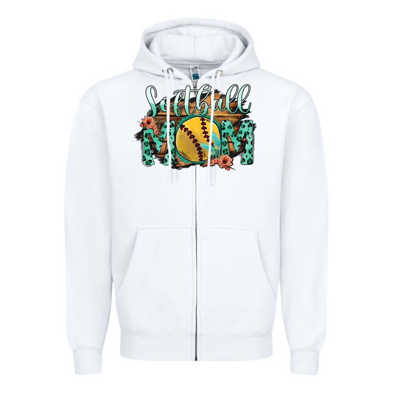 Softball Mom Zipper Hoodie by Bettercallsaul | Teevron