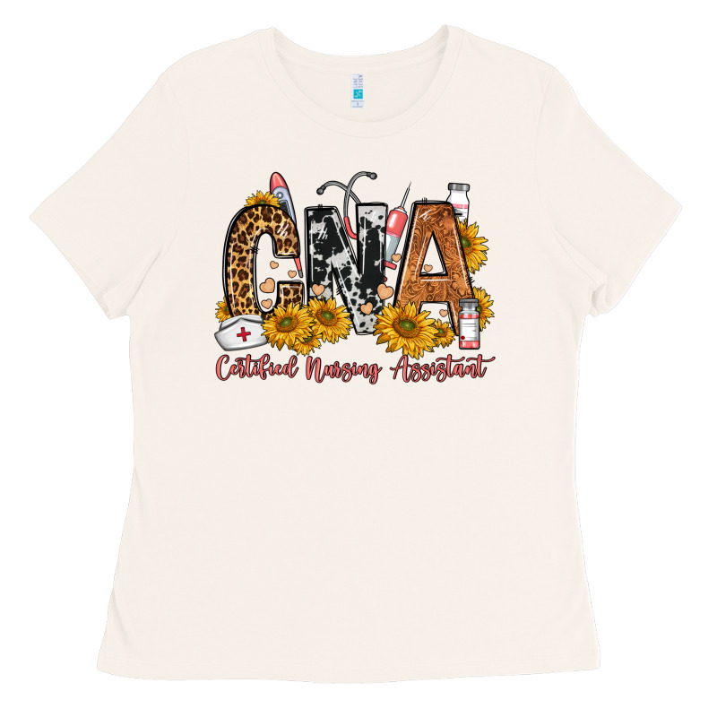 Cna Certified Nursing Assistant Ladies Tee by FaDigitalArtStudio | Teevron